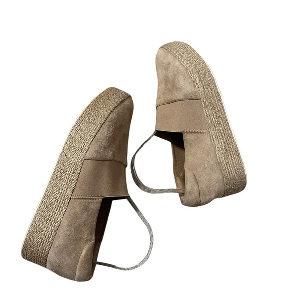 VINCE Women's Tan Winford Espadrille Suede Leather Loafers Size 10 Slip On - Picture 5 of 8